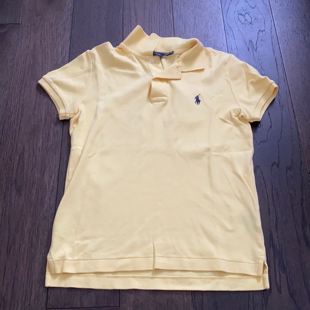 Ralph Lauren sport yellow collar shirt